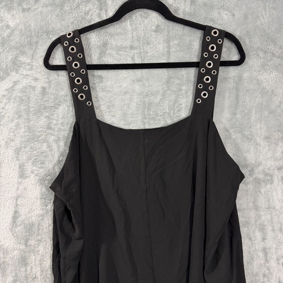 Vince Camuto Black Square Neck Sleeveless Grommet Strap Tank Top 3X - Picture 6 of 11